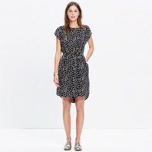 Madewell Silk Stencil Blossom Dress